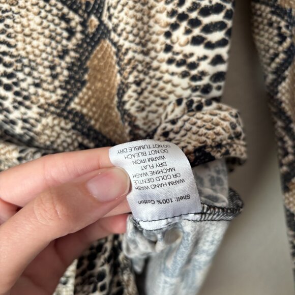 I.AM.GIA Snake Print Kenzie Long Sleeve Print Bodysuit - Picture 11 of 13